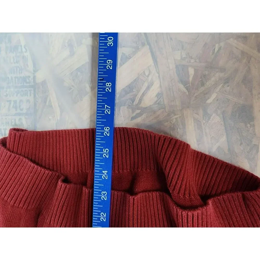 Brooks Brothers 346 Mens l large red Pima Cotton 1/4 Zip Pullover